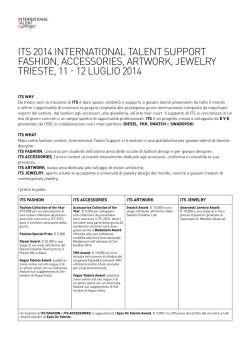 its 2014 international talent support fashion, accessories, artwork