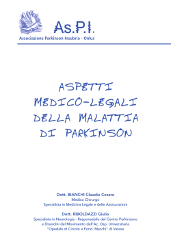 libretto - Associazione Parkinson Insubria – AsPI