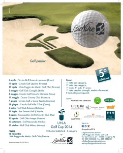 UNA Golf Cup 2014 by Bionike - UNA Poggio dei Medici Golf Club