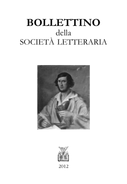 Bollettino 2012 - Società Letteraria di Verona
