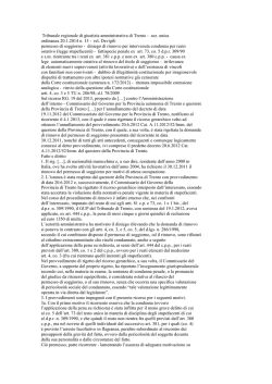 Tribunale regionale di giustizia amministrativa di