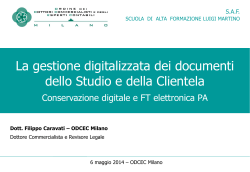 Dott. Filippo Caravati - Ordine dei Dottori Commercialisti e degli