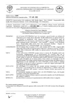 Deliberazione n. 555 del 10.07.2012
