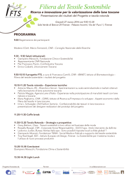 Programma del convegno - Istituto di Biometeorologia