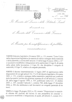 Decreto Interministeriale del 28 ottobre 2014