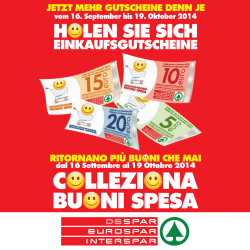 Jetzt mehr GutScheine denn Je ritOrnAnO Pi&ugrave; buOni