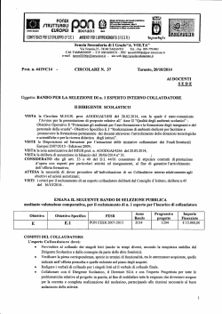 PON FESR 2007-2013 - E.1 - Scuola Secondaria di I Grado "A