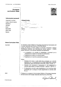 Europass curriculum vitae