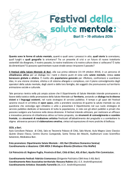 Il programma - castellana online
