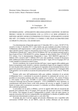 Direzione Cultura, Educazione e Giovent&ugrave; 2014