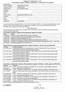 CV - Università degli studi di Cagliari.