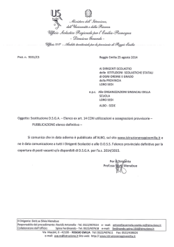 Elenco definitivo ex art.14 CCNI sostituzione DSGA 26-8