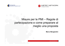 Intervento Strumenti PMI Fondazione CRT