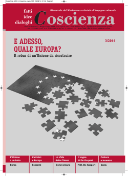 E ADESSO, QUALE EUROPA?
