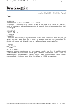 Page 1 of 1 Bresciaoggi Clic - PROVINCIA