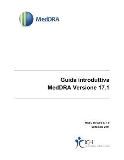 Guida introduttiva MedDRA Versione 17.1