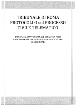 Disciplina specifica Esecuzione e Procedure Concorsuali