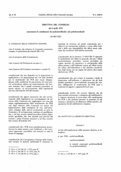 direttiva 1976/403/CEE del Consiglio, del 6 aprile 1976