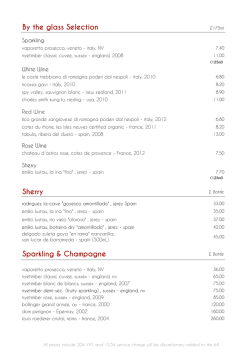 Wine list 2014