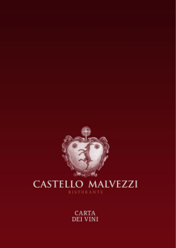 Carta dei Vini - Castello Malvezzi
