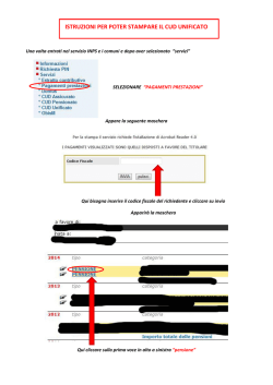INPS_Istruzioni per poter stampare il mod. CUD unificato