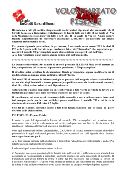Volontariato Fiscale - Circolo UniCredit Banca di Roma