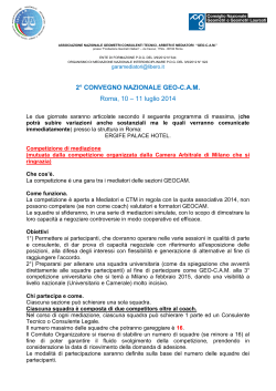 programma di massima convegno - Roma 2014