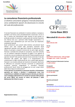 Corso Parma - CFP Programma - Ordine dei Dottori Commercialisti