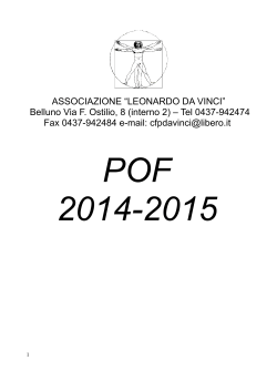 POF CFP 2014-2015 - Liceo Leonardo Da Vinci Belluno