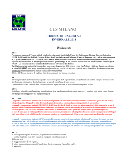 CUS MILANO - Università degli Studi di Milano