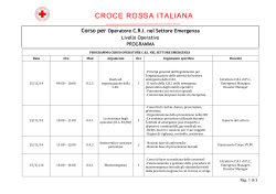 Programma del corso - Croce Rossa Italiana