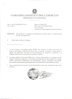 Linee guida adozione buono pasto