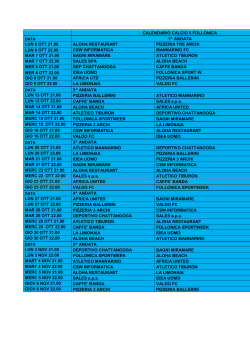 calendario calcio 5 serie a follonica