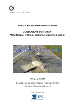 Locandina - Ordine dei Geologi del Lazio