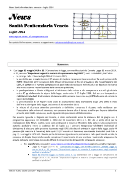 News Sanità Penitenziaria Veneto