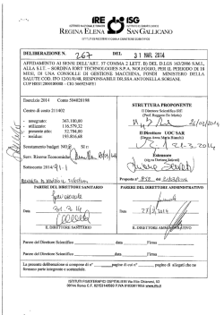 Deliberazione n. 267 del 31.03.2014