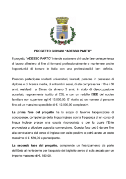 Il progetto - HinterlandCagliari.it