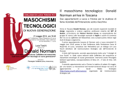 Il masochismo tecnologico: Donald Norman arriva in Toscana