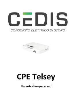 Manuale Utente CPE Telsey