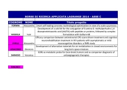 COGNOME NOME Titolo progetto FORMIA Alessandra Smart self
