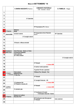 Calendario Pastorale 2014/15 - Com.Pas Paderno