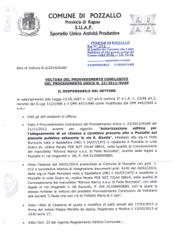 Doc. - Comune di Pozzallo