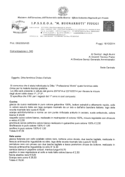 Ditta fornitrice divise istituto