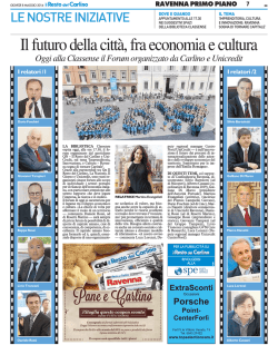 Il futuro della citt&agrave;, fra economia e cultura