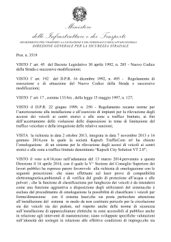 Decreto Dirigenziale 23 luglio 2014 n.3519