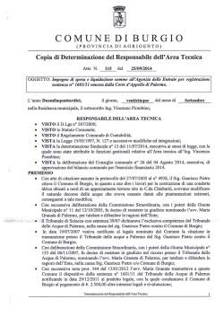 Impegno di spesa e liquidazione somme all