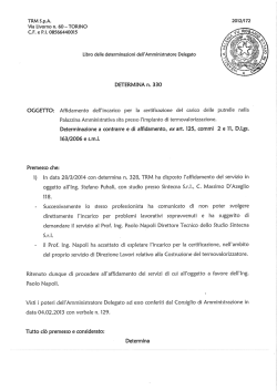 DETERMINA n. 330