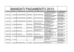 Mandati pagamenti - Gazzetta Amministrativa