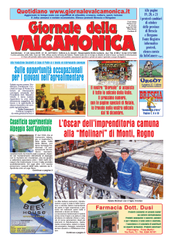 GdV n.18 del 2013 - Giornale della Valcamonica