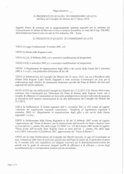 Decreto n. U00373 del 12 novembre 2014